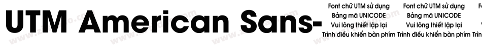 UTM American Sans字体转换